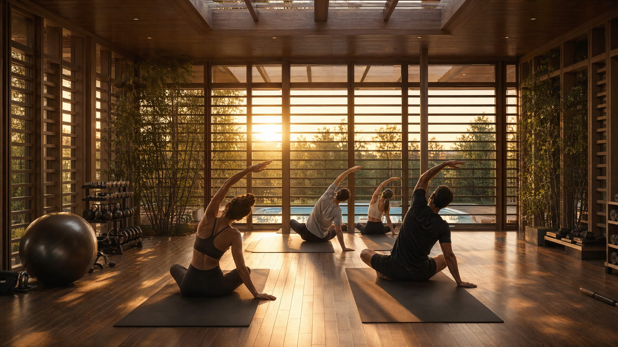 Sala de yoga y movimiento
